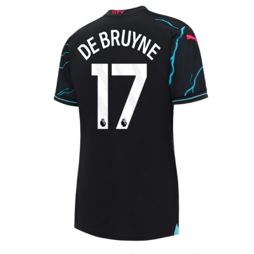 Dres Manchester City Kevin De Bruyne #17 Rezervni za Žensko 2023-24 Kratak Rukav